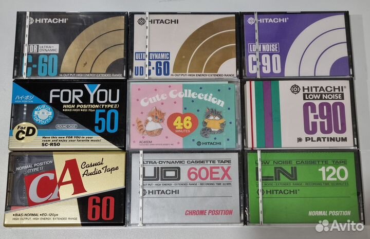 Аудиокассеты Hitachi 46/50/60/90/120 В коллекцию