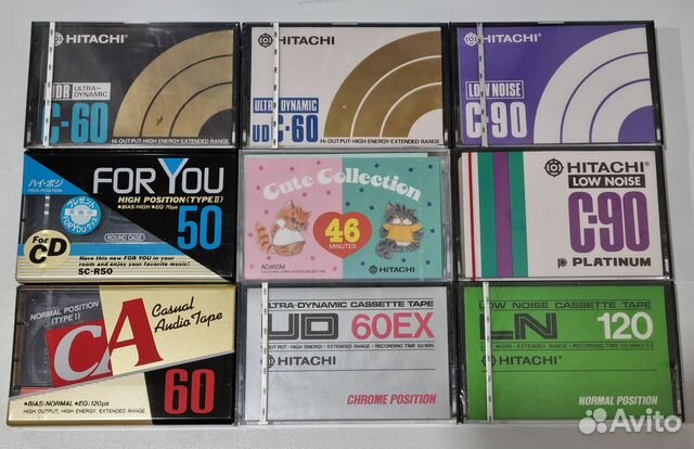 Аудиокассеты Hitachi 46/50/60/90/120 В коллекцию