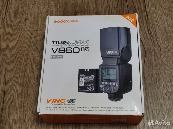Вспышка Godox V860 ii c / V860 iii s