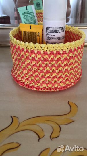 Корзина вязаная