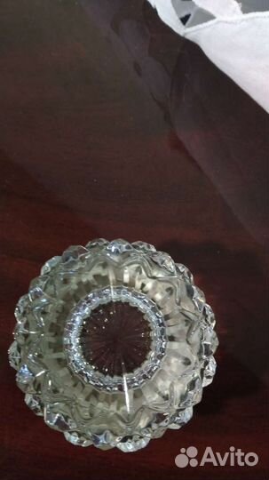 Солонка хрусталь серебро СССР