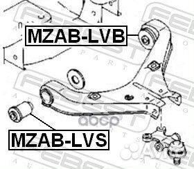 Сайленблок передний переднего рычага mzablvs