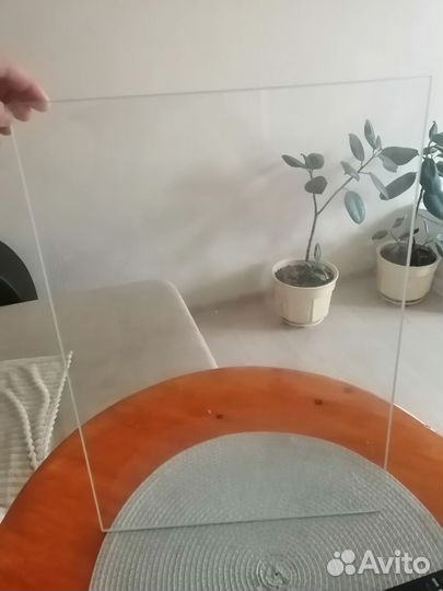 Стеклянная полка для холодильника 32*45