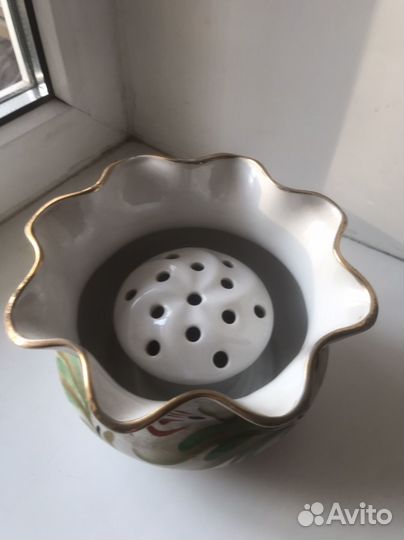 Ваза для цветоа(икебана), фарфор, винтаж1995г