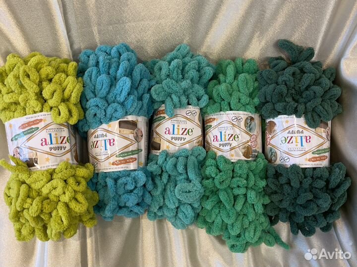 Пряжа alize puffy ализе пуффи файн
