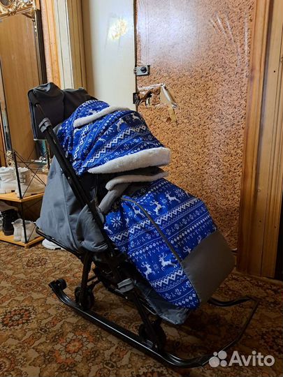 Зимние санки-коляска Ника Galaxy