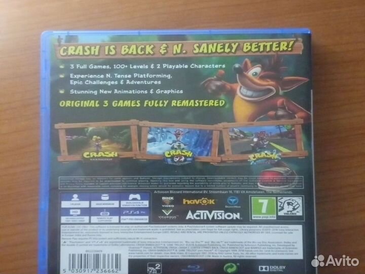 Crash bandicoot n sane trilogy ps4