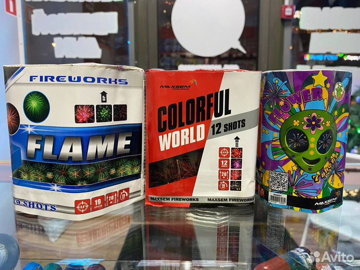 Большой набор Салютов и Фейерверков на Новый Год