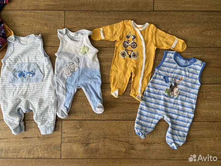 Вещи пакетом Zara,Disney,Carters, H&M 0-6 месяцев