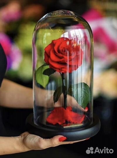 Роза в колбе (большая)