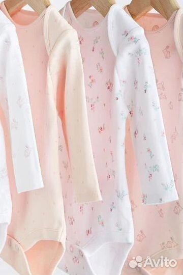 Боди Некст, набор 4шт, на 9-12мес, 80см