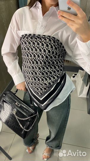Платок шелковый Dior новый с биркой люкс качество