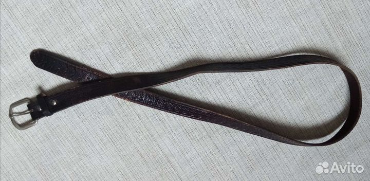 Ремень кожаный длина 1м18см