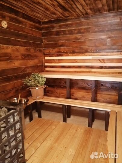 Баня с вениками на дровах