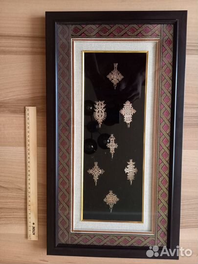 Коптские кресты, набор подарочный, серебро