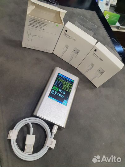 Зарядка ориг на iPhone провод Lightning-USB/Type-C