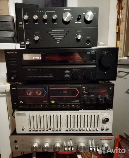 Усилитель звука СССР, колонки Романтика