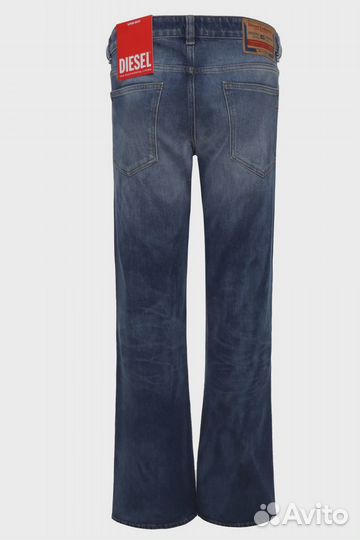 Diesel джинсы-клёш синие, выбеленные 291973