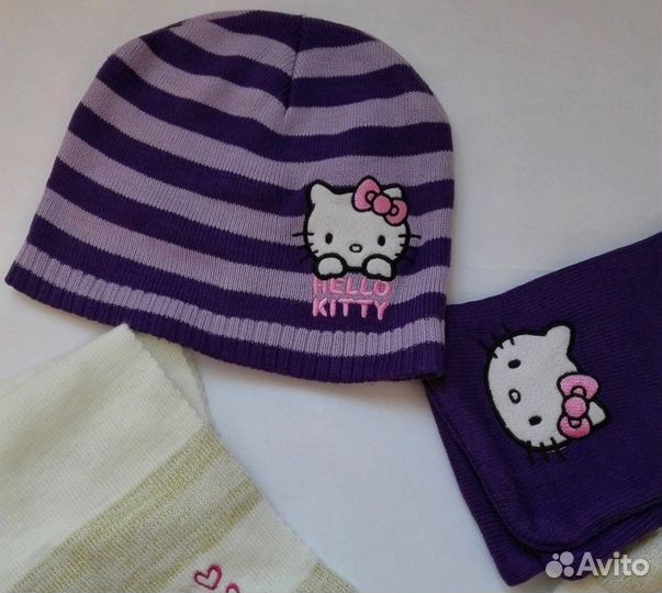 Шапка и шарф Peppa Шапка и шарф Hello Kitty