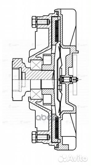 Муфта вязкост. LMC 1240 luzar