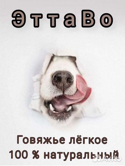 Легкое говяжье сушеное, трава пророщенная