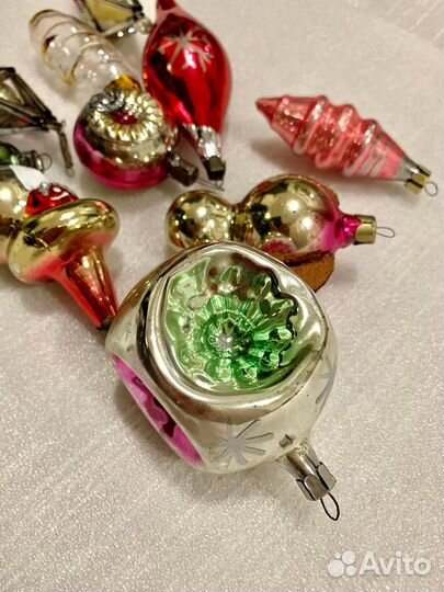 Елочные игрушки очень советские. ретро. Новый год