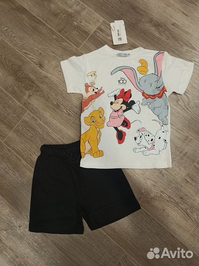 Костюм Zara футболка, шорты размеры 92-116 см