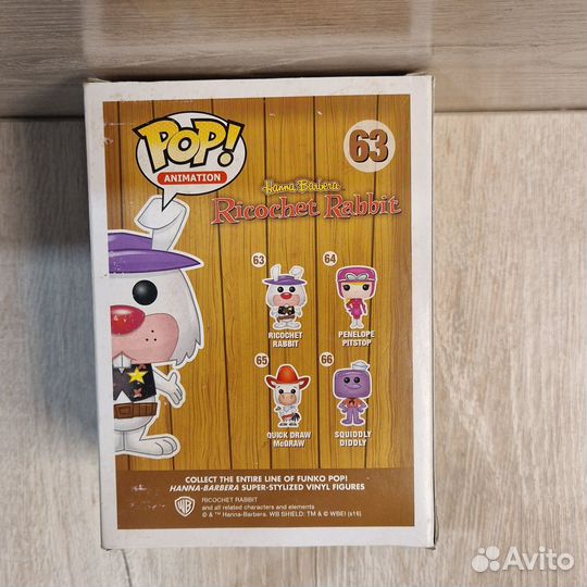 Funko Pop Hanna Barbera 63 Ricochet Rabbit Flocked