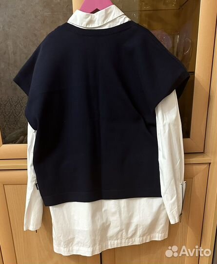 Для школы рубашки жилетка трикотажная