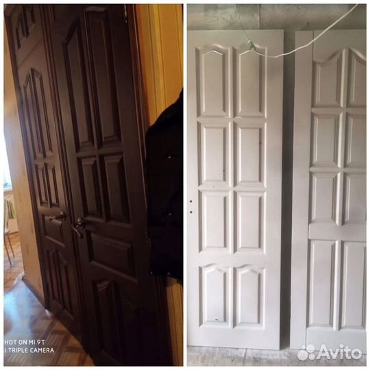 Реставрация дверей деревянной мебели