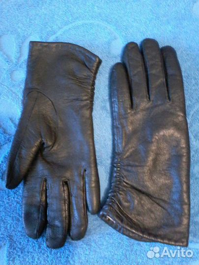 Перчатки женские кожаные