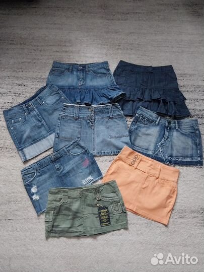 Юбки джинсовые