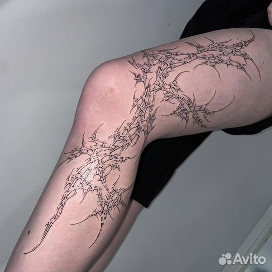 Модель для тату, татуировка, тату за расходники