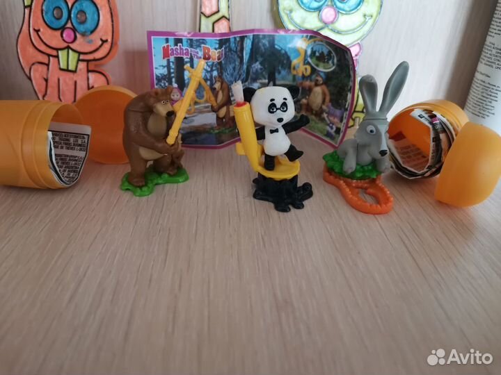 Киндеры животные птицы дракончики обмен