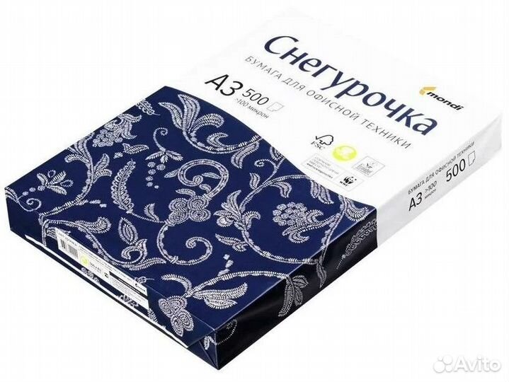 Бумага офисная Снегурочка, формат А3, 500 листов