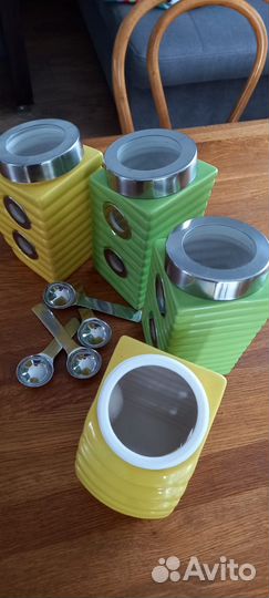 Набор банок для сыпучих продуктов