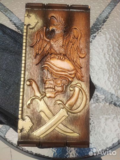 Нарды ручной работы из натурального дерева