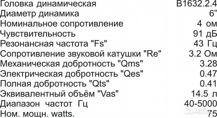 Динамики asalab B1632.2.4