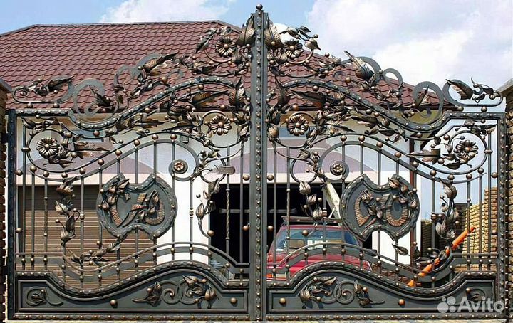 Ворота,Ворота кованые,Ворота металлические