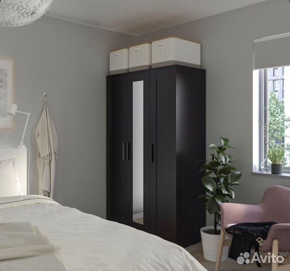 Шкаф IKEA бримнес черный