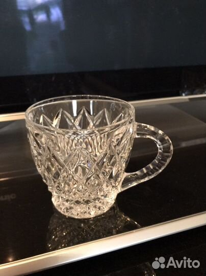 Хрустальные кружечки Богемия винтаж СССР