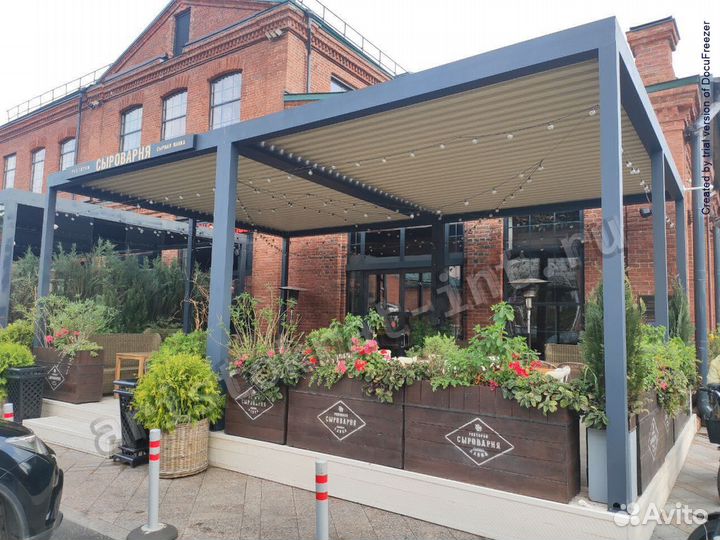 Перголы,маркизы,навесы,биоклиматика для ресторанов