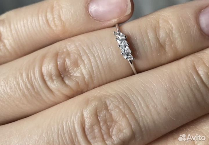 Кольцо новое на фалангу серебро