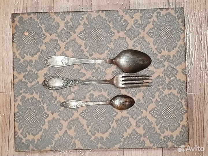 Набор столовых приборов мельхиор СССР