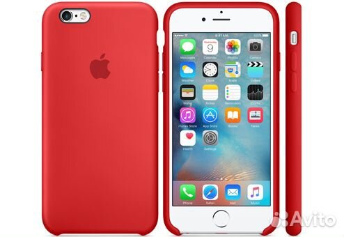Чехол Silicone Case для iPhone 6 plus\6s plus крас