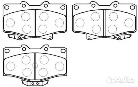Колодки тормозные дисковые передн toyota: hilux пи