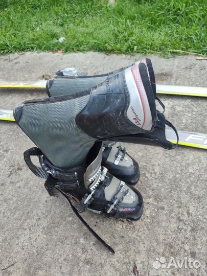 Горные лыжи с ботинками 44 размер