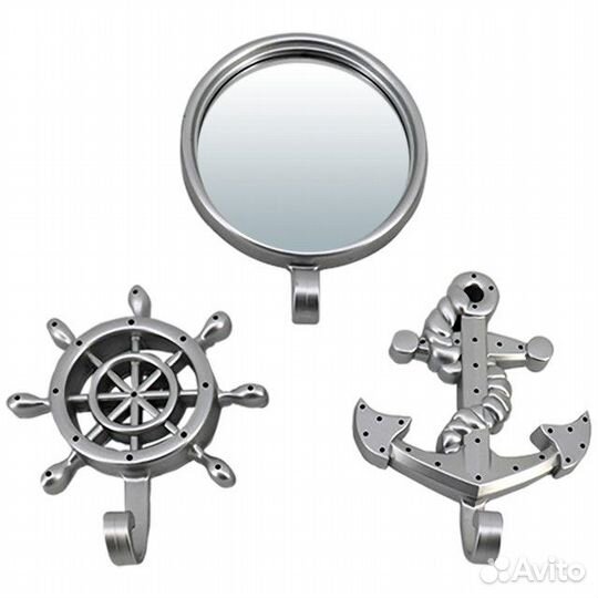 Набор зеркал qwerty Марсель 120х155мм серебро плас