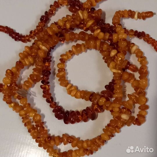 Янтарные бусы винтаж СССР