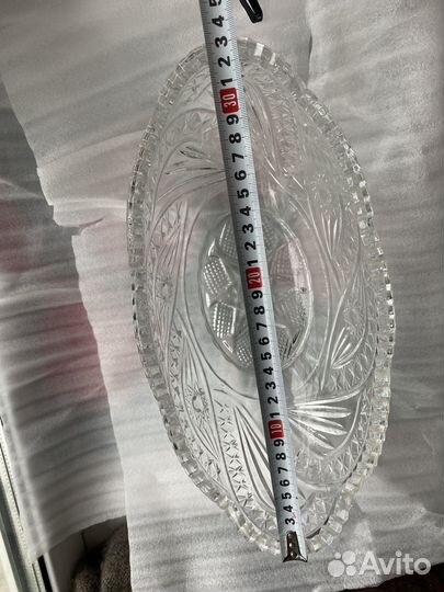 Хрустальная ваза салатник фруктовница